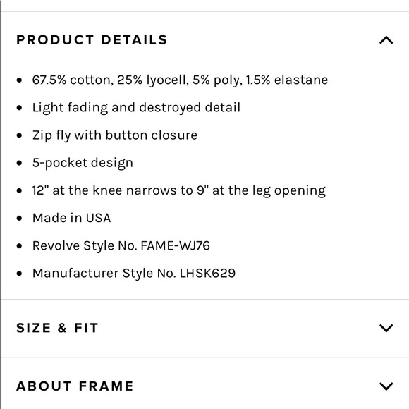 Frame Jeans - Picture 8 of 8